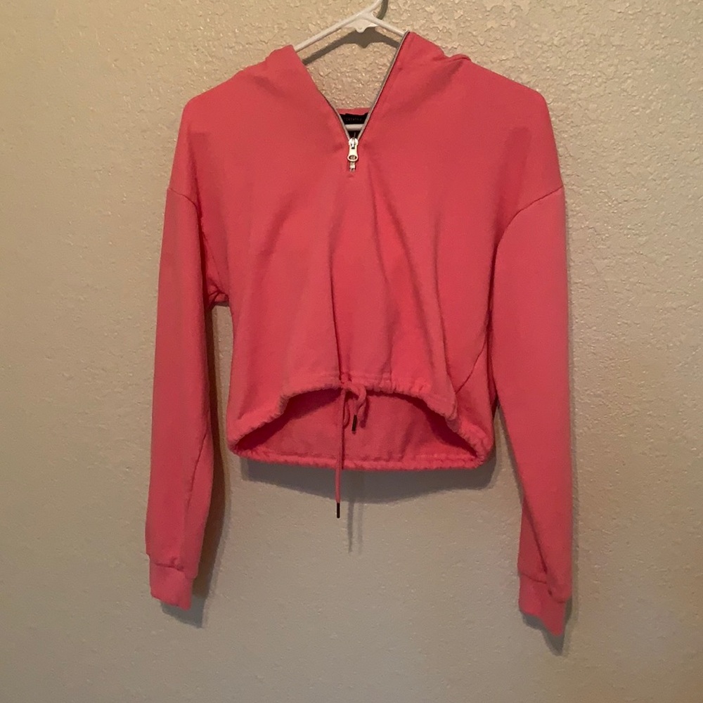 Forever 21 hot pink zip up